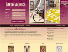 Tablet Screenshot of orientalni-kusove-koberce.levne-koberce.cz
