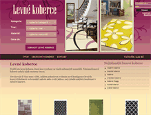 Tablet Screenshot of luxusni-kusove-koberce.levne-koberce.cz