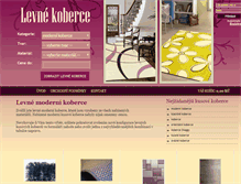 Tablet Screenshot of moderni-kusove-koberce.levne-koberce.cz