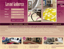 Tablet Screenshot of levne-koberce.cz